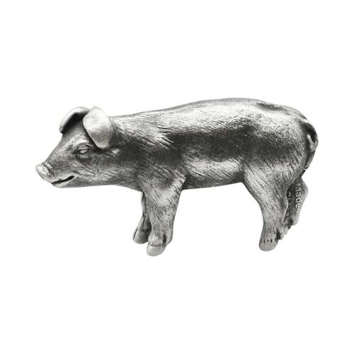 XCSORN099 English Made Pewter Pig Figurine Ornament