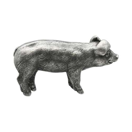 XCSORN099 English Made Pewter Pig Figurine Ornament