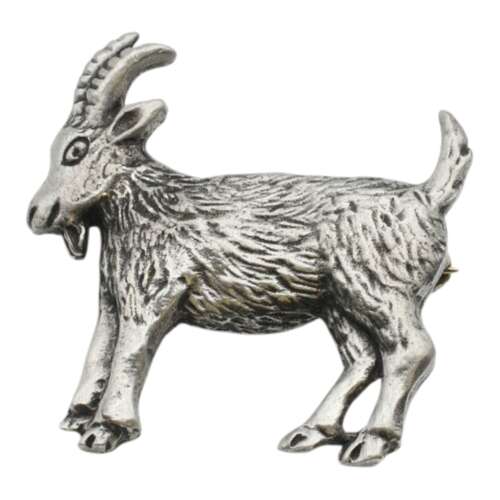 XDHBR1089 Goat Brooch