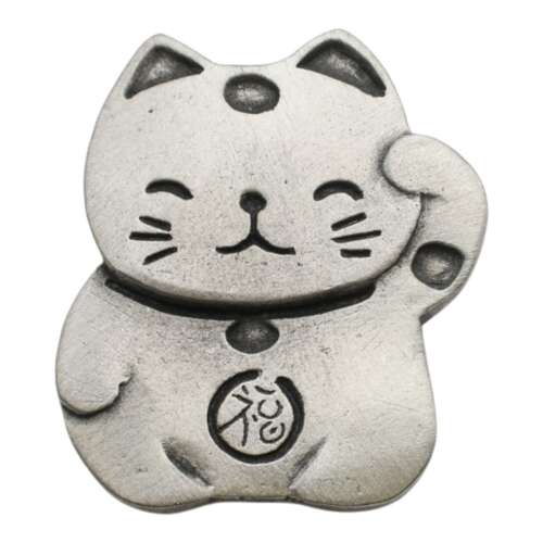XDHBR1257 Beckoning Cat Brooch