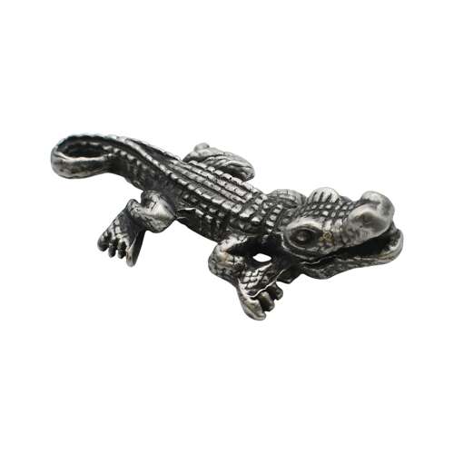 XCSORN106 English Made Pewter Crocodile Figurine Ornament