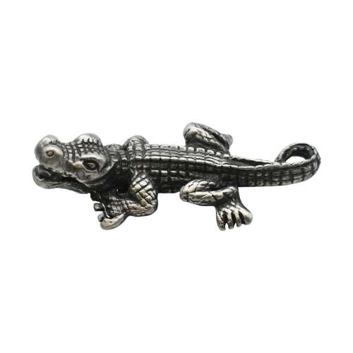 XCSORN106 English Made Pewter Crocodile Figurine Ornament
