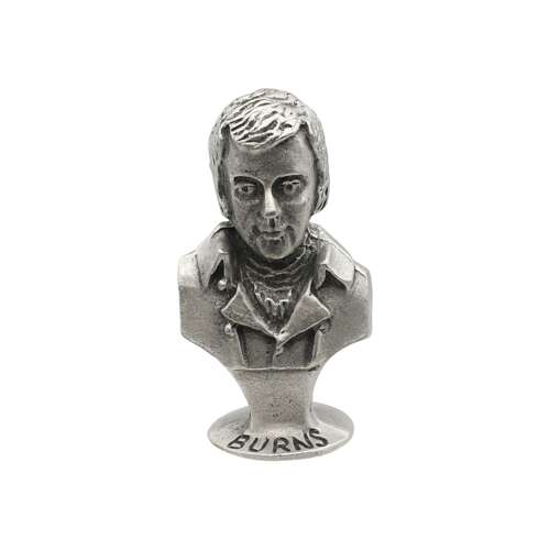 XDHORN1019 English Made Pewter Burns Ornament
