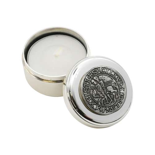 XCGA001-XDHCC0645 Templar Seal Emblem Metal Tealight Pot