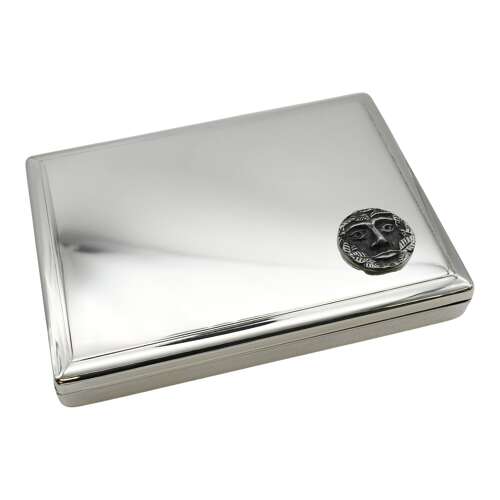 XCGA010-XDHCC0798 Green Man Design Polished Silver Card Set