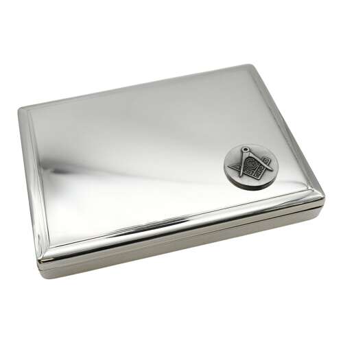 XCGA010-XDHCC0813 Masonic with G Design Polished Silver Card Set