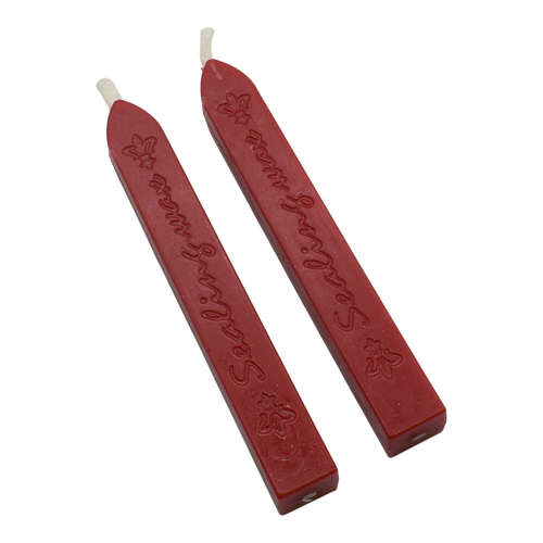 XDHWS034 Pewter Love Hearts Wax Seal With Wooden Handle & Wax Sticks