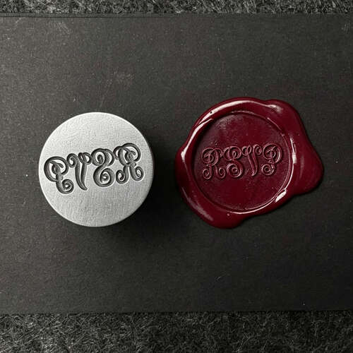 XDHWS031 Pewter RSVP Wax Seal With Wooden Handle & Wax Sticks