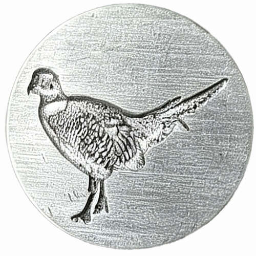 XDHWS030 Pewter Pheasant Wax Seal With Wooden Handle & Wax Sticks