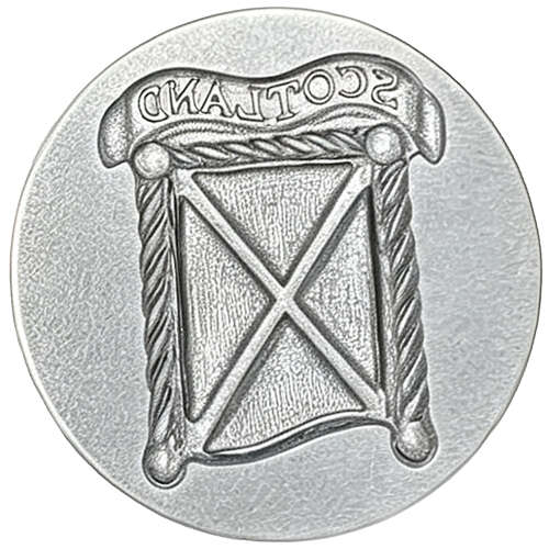 XDHWS026 Pewter Scotland Saltire Flag Wax Seal With Wooden Handle & Wax Sticks