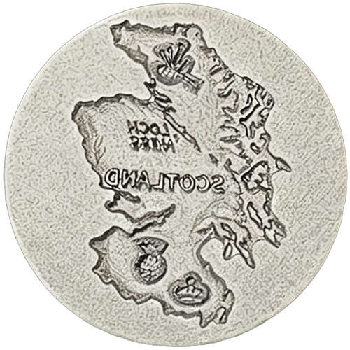 XDHWS020 Pewter Map of Scotland Wax Seal With Wooden Handle & Wax Sticks