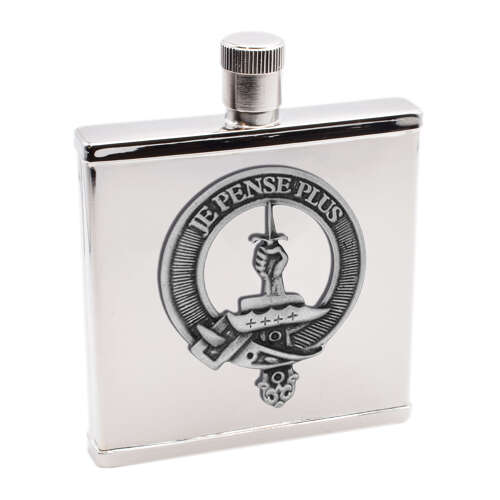 XWI2248 - XDHCB021 Erskine Clan Design 2oz Hip Flask