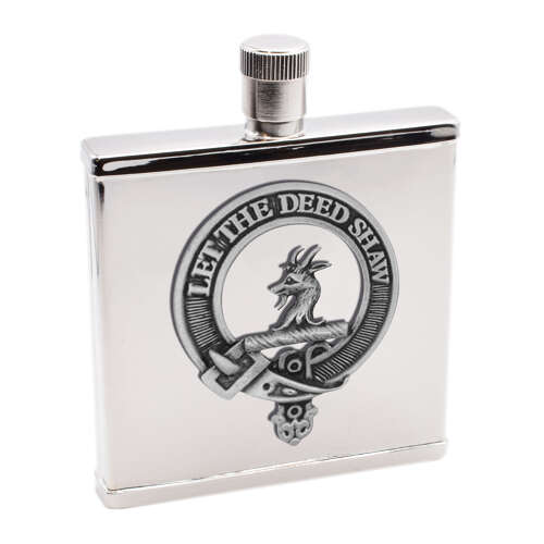 XWI2248 - XDHCB024 Fleming Clan Design 2oz Hip Flask