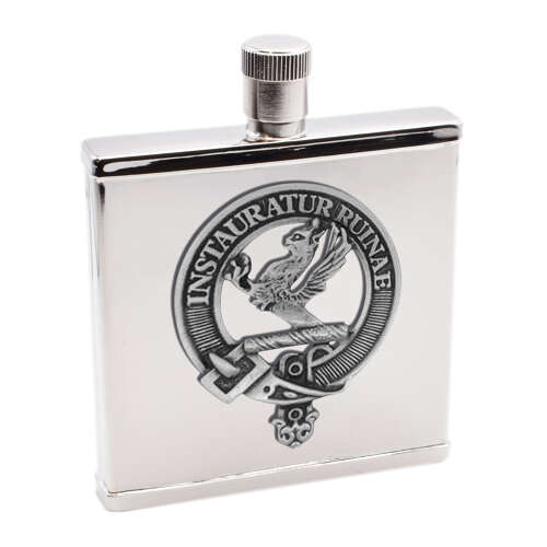 XWI2248 - XDHCB026 Forsyth Clan Design 2oz Hip Flask