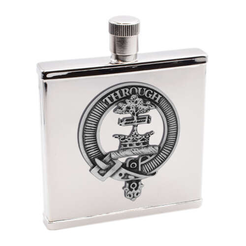XWI2248 - XDHCB033 Hamilton Clan Design 2oz Hip Flask