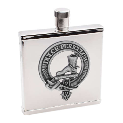 XWI2248 - XDHCB057 MacAuley Clan Design 2oz Hip Flask