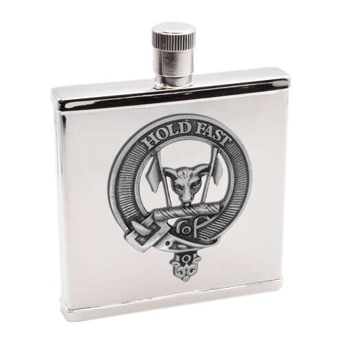 XWI2248 - XDHCB078 Macleod Clan Design 2oz Hip Flask