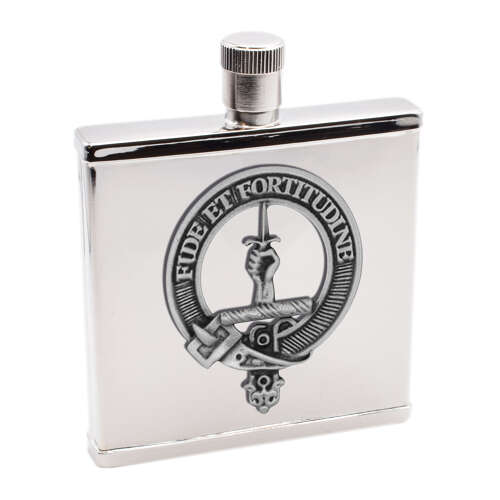 XWI2248 - XDHCB096 Shaw Clan Design 2oz Hip Flask